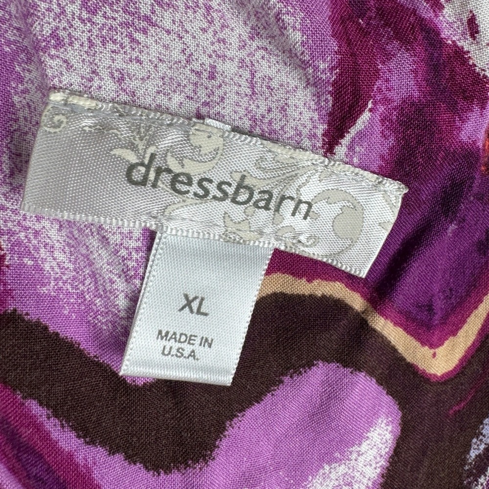 Y2K Purple Abstract Beaded Neck Top Womens Size XL Artsy Indie Boho Made In USA - Picture 6 of 9